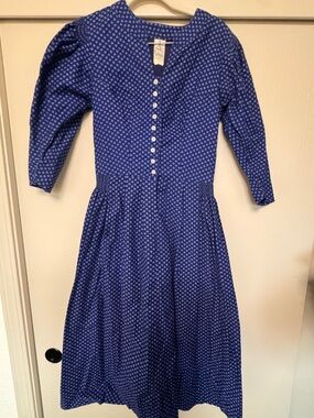Vintage Tostmann trachten Button-Front Midi Dress
